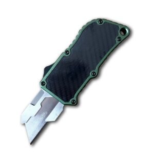 OTF Box Cutter Carbon Fiber Utility Knife Equipped With 5 Blades - Image 3