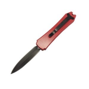 3.25" Pocket Mini Switchblade Knife - Red - Image 2