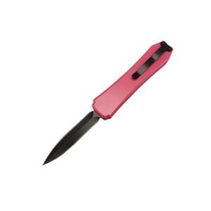 3.25" Pocket Mini Switchblade Knife - Pink - Image 3
