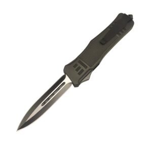 4 Inch OTF Delta Knife – Black Straight Edge - Image 5
