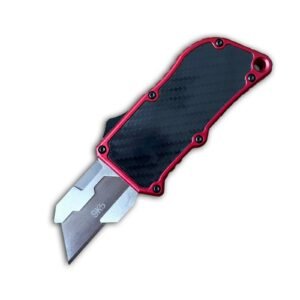 OTF Box Cutter Carbon Fiber Utility Knife Equipped With 5 Blades - Image 4