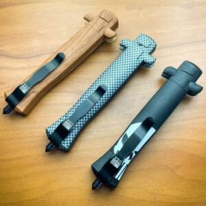 9 Inch Italian Stiletto OTF Automatic Knife - Image 8