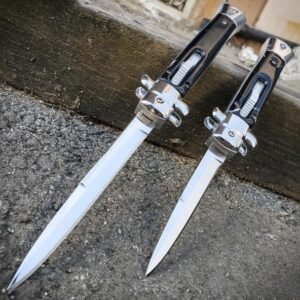 Classic Italian Stiletto OTF Automatic Knife - Image 5