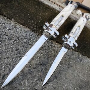 Classic Italian Stiletto OTF Automatic Knife - Image 6