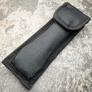 8.75 Inch Italian Stiletto Switch Pocket Knife Black - Image 4