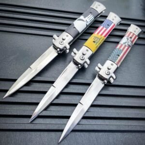 Classic Italian Stiletto Switchblade Knife – Automatic - Image 2