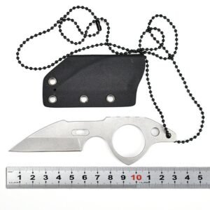 One-piece steel portable mini knife Neck Knife - Image 3