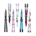 Unsharpened butterfly practice knife color butterfly knife outdoor multi-function folding knife swing