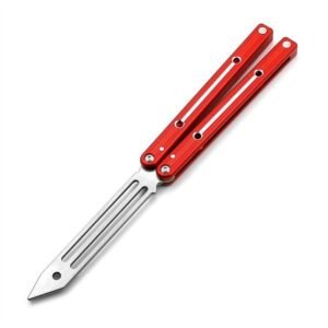 V4 Butterfly 6061 Aluminum Bright Slot Training Balisong Knife - Image 5