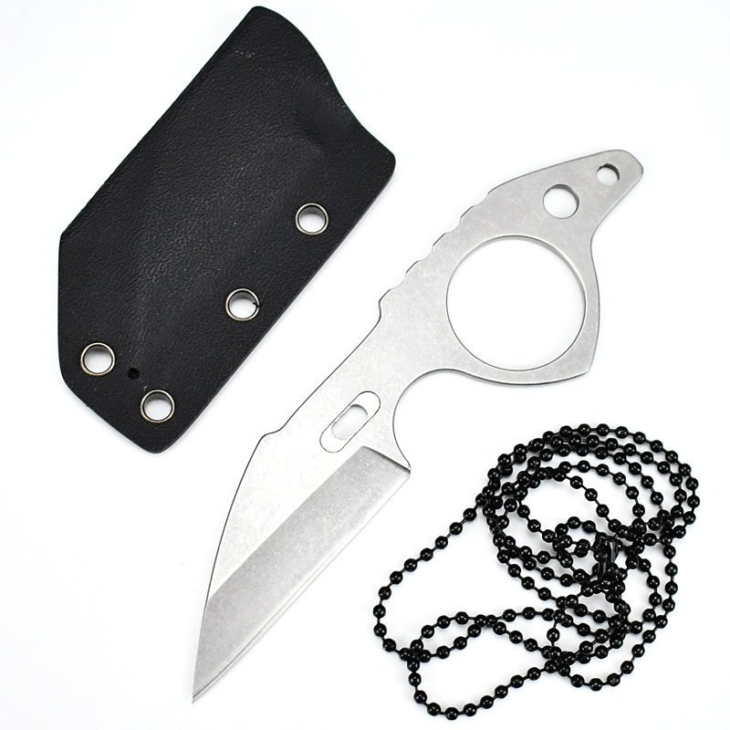 O1CN01kEJ4pp24jA9qsBRSD_2218296487426-0-cib.jpg One-piece steel portable mini knife Neck Knife - Image 1