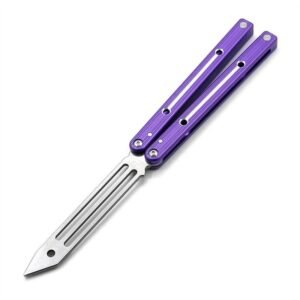 V4 Butterfly 6061 Aluminum Bright Slot Training Balisong Knife - Image 4