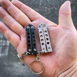 Mini Butterfly Knife keychain small balisong - Image 4