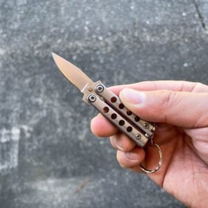 Mini Butterfly Knife keychain small balisong - Image 3