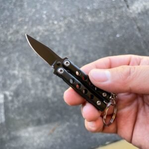 Mini Butterfly Knife keychain small balisong - Image 2