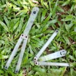 Transparent Butterfly Knife Uncut Training Knife Folding Knife Flinging Knife Plastic pc Squid Smiley Joker