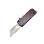 Carbon Fiber Handle Box Cutter --Purple