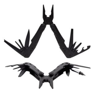Black folding pliers multi-purpose tool outdoor multi-purpose - Image 2