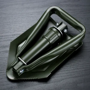 Manganese steel large engineer shovel four-in-one folding shovel multi-function shovel outdoor shovel camping shovel - Image 3