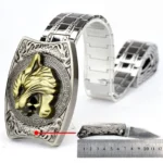New stainless steel tiger head belt buckle knife