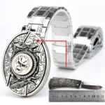 Stainless steel rotating skull pocket knife belt buckle knife
