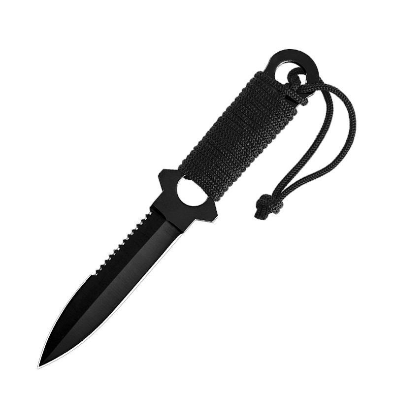 O1CN0106sYk51P0pb1JpBz2_2218642831779-0-cib.jpg Outdoor small straight knife camping tactical diving hunting knife high hard skeleton knife - Image 1