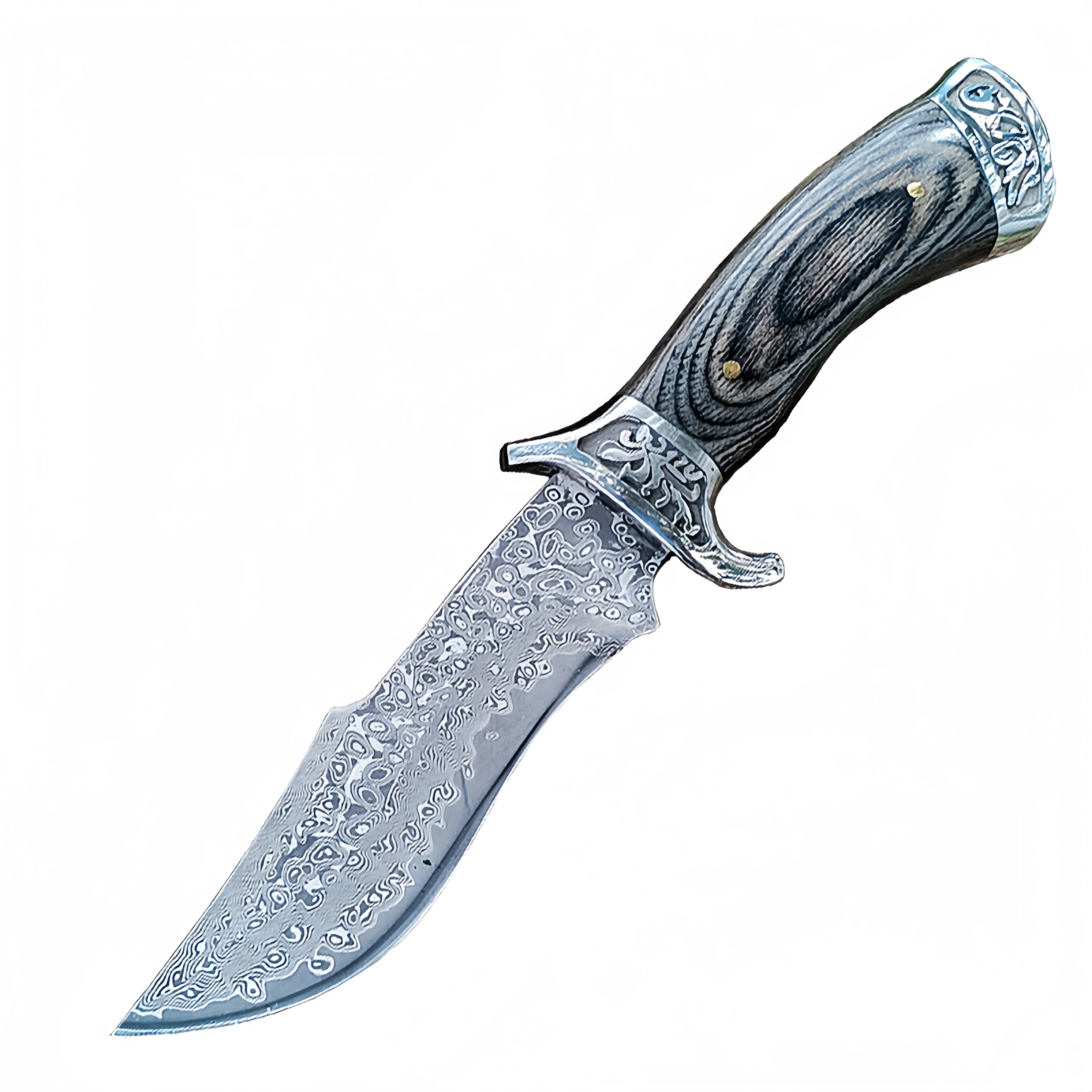 O1CN011EV08x1cmXuvzGHjc_2219690003643-0-cib-scaled-1.webp Bowie Knife Damascus Outdoor Survival Knife - Image 1