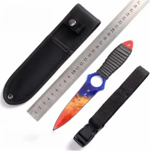 Tethered Skeleton Knife Outdoor High Hardness Army Knife Stainless Steel Small Straight Knife - Image 9