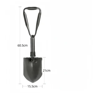 Multifunctional large engineer shovel folding shovel outdoor large shovel picnic field shrink mountain shovel - Image 2