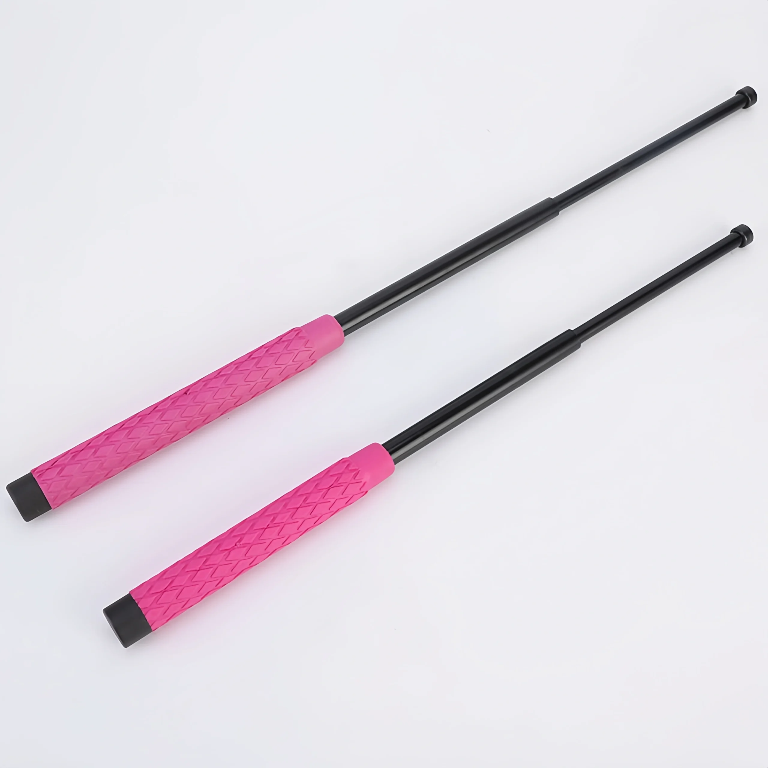 O1CN01fYl2cq1X4VSPOSiwG_2204143892870-0-cib-scaled-1.webp Pink Diamond-Grip Mechanical Telescopic Baton - Image 1