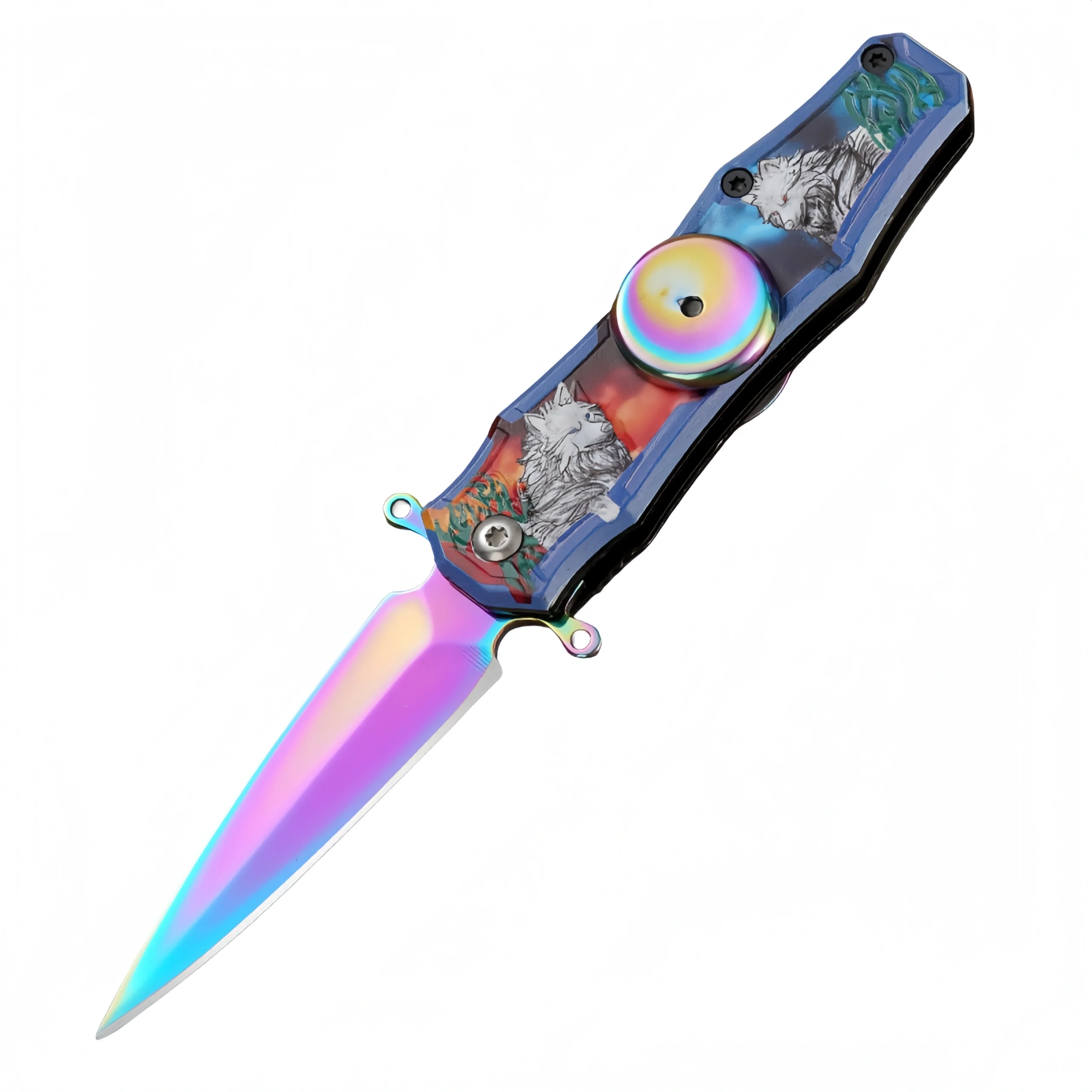 O1CN01gPiNLp1VUxPqIRsIc_2216790372657-0-cib-1-scaled-1.webp Fidget Spinner Knife EDC Multi-purpose Pocket Knife - Image 1