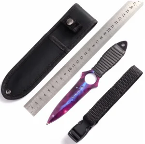 Tethered Skeleton Knife Outdoor High Hardness Army Knife Stainless Steel Small Straight Knife - Image 10
