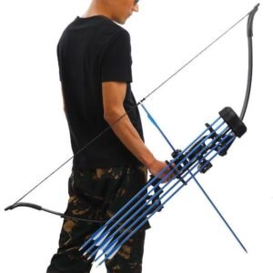 Recurve bow and arrow set shooting outdoor sports alloy adjustable straight pull bow scenic area fishing competition professional entry - Image 3