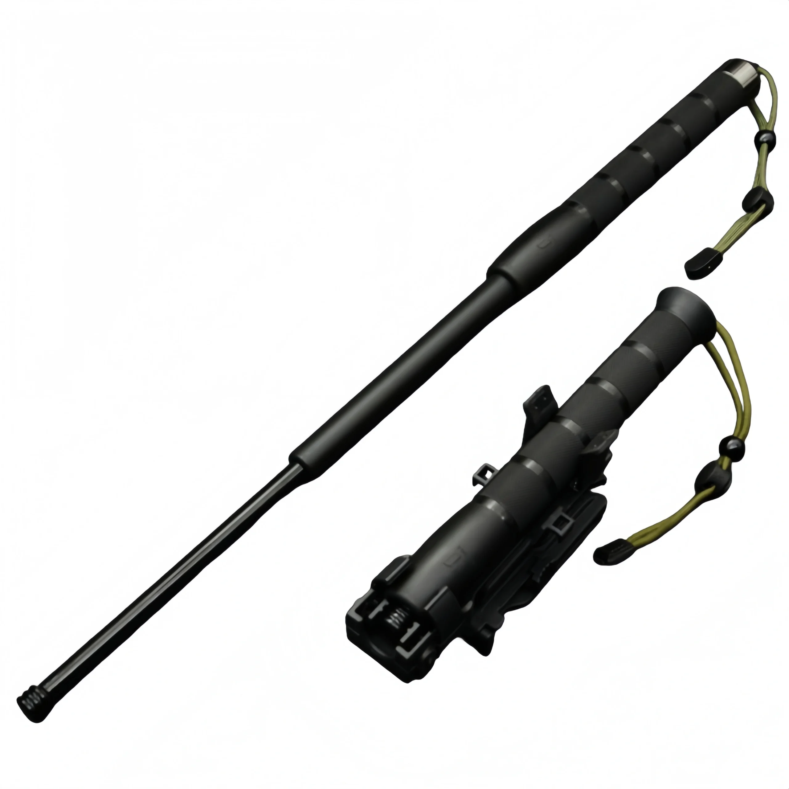 O1CN01v1j1OQ1nOEgSlOFoG_2219804685079-0-cib-scaled-1.webp Lightweight Rubber Telescopic Baton, Portable Collapsible Training Stick - Image 1