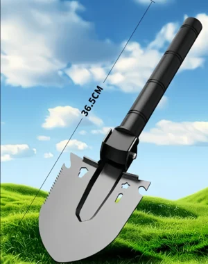 Military shovel small shovel fishing portable wild fishing version manganese steel shovel all-steel steel giant thick digging hard soil multi-function shovel - Image 2