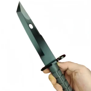 High-quality fixed blade bayonet, detachable, black. - Image 2
