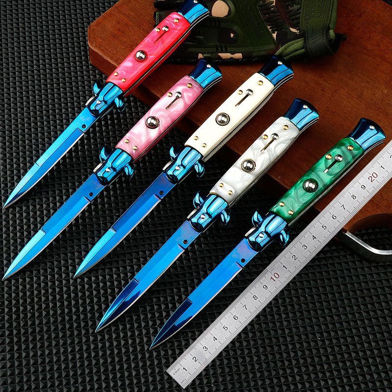 O1CN01K2BVrb1t2bdpb211S_3914495844-0-cib.jpg Outdoor Folding Stiletto Knife – Multi-Function Camping Flick Knife - Image 1