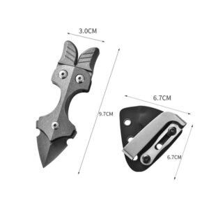 Multifunction Titanium Alloy Push Dagger