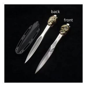 Pirate Skull M390 Push Dagger