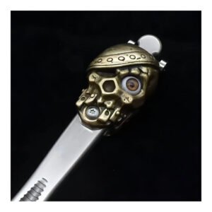 Pirate Skull M390 Push Dagger