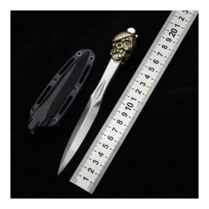 Pirate Skull M390 Push Dagger