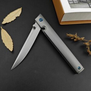 7096 Titanium Handle Fold Folding Knife - Image 2