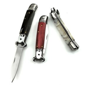 AKC 8-inch Flip Hand Guard Side-Opening Switchblade - Image 5