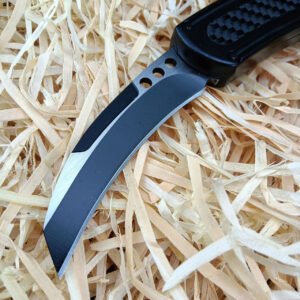Claw Jump Carbon Fiber Single-edge Karambit Knife - Image 2
