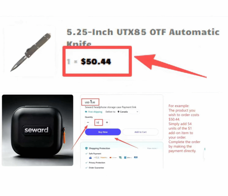 Example showing how to match the USD $1 item quantity to an order total
