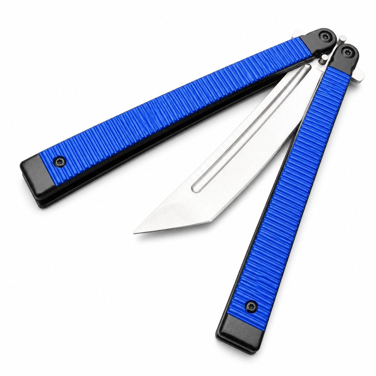 17341-main-white-clean 9.5Inch Samurai Japanese Style Tanto Blade Butterfly Knife Balisong - Image 1