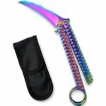 Balisong Karambit Eagle Claw Variation Fling Knife Color Titanium Edition