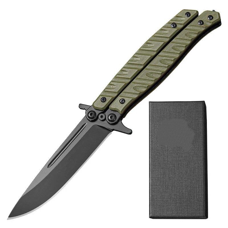 17439-main-white-clean Butterfly knife folding knife survival tool multi-function knife outdoor knife portable outdoor survival knife fruit knife - Image 1