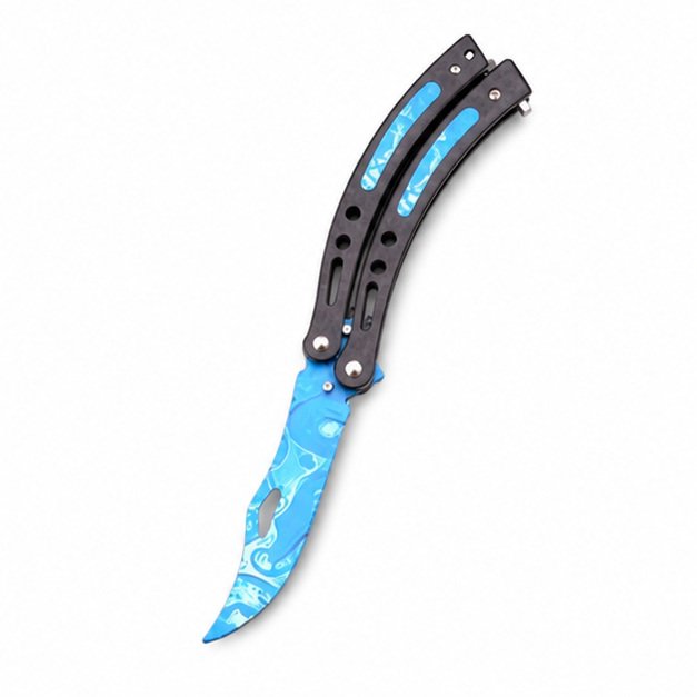 17555-main-white-clean Balisong Butterfly Tactical Combat Trainer - Image 1