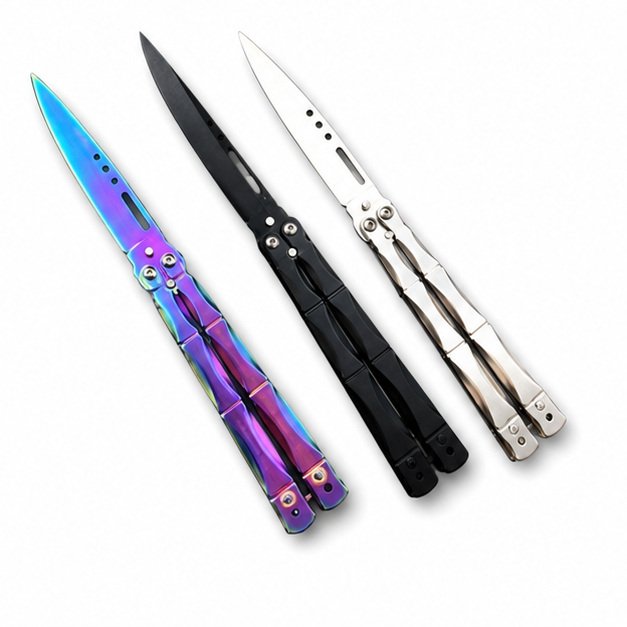 17560-main-white-clean Butterfly Trainer Knife - Image 1
