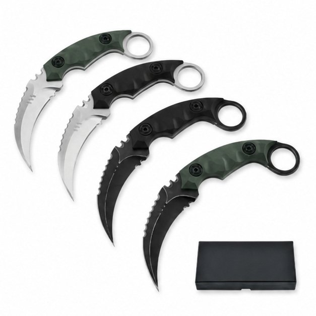 18633-main-white-clean Karambit Knife Shadow Small Claw Knife Claw Knife Self-Defense Knife Machete - Image 1